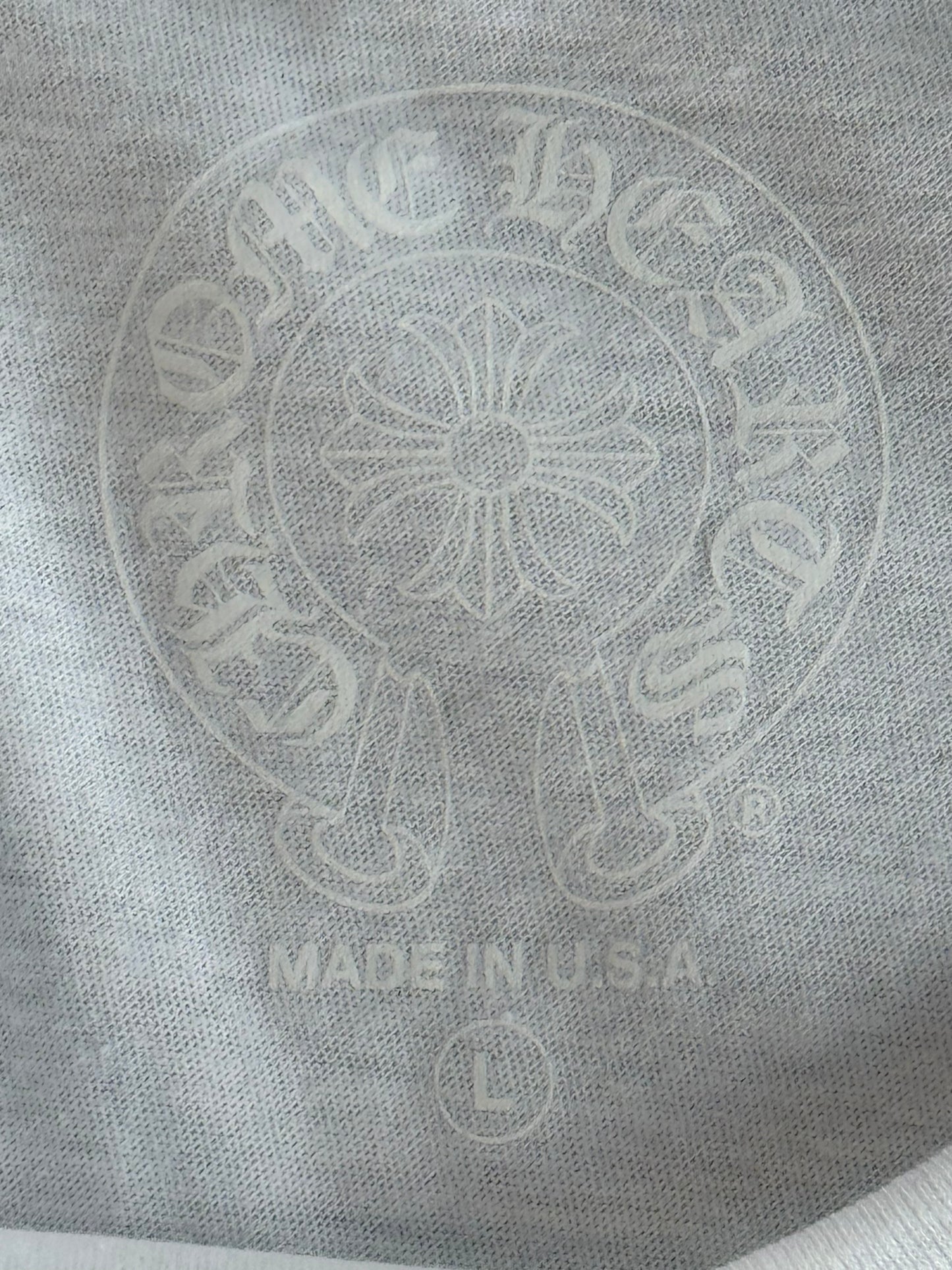 Chrome Hearts White & Black Las Vegas Horseshoe Logo T-Shirt