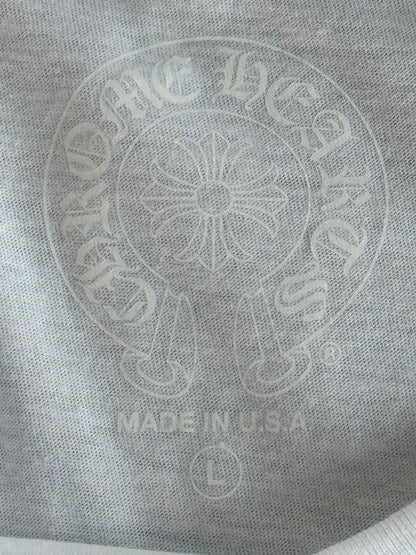Chrome Hearts White & Black Las Vegas Horseshoe Logo T-Shirt
