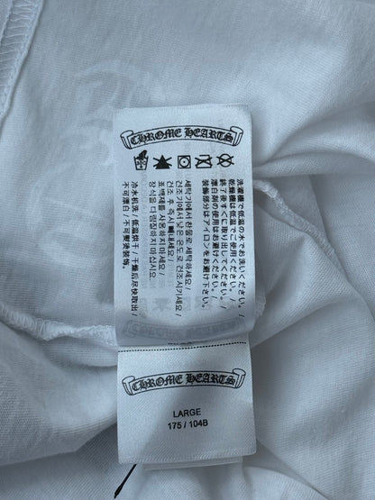 Chrome Hearts White & Black Las Vegas Horseshoe Logo T-Shirt