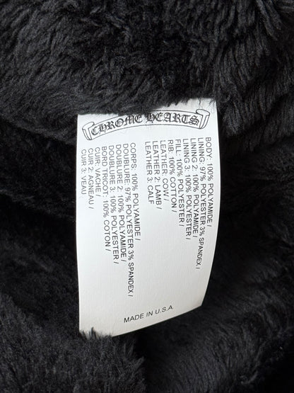 Chrome Hearts Black & White Striped Triple Cross Racing Jacket