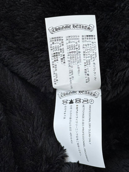 Chrome Hearts Black & White Striped Triple Cross Racing Jacket