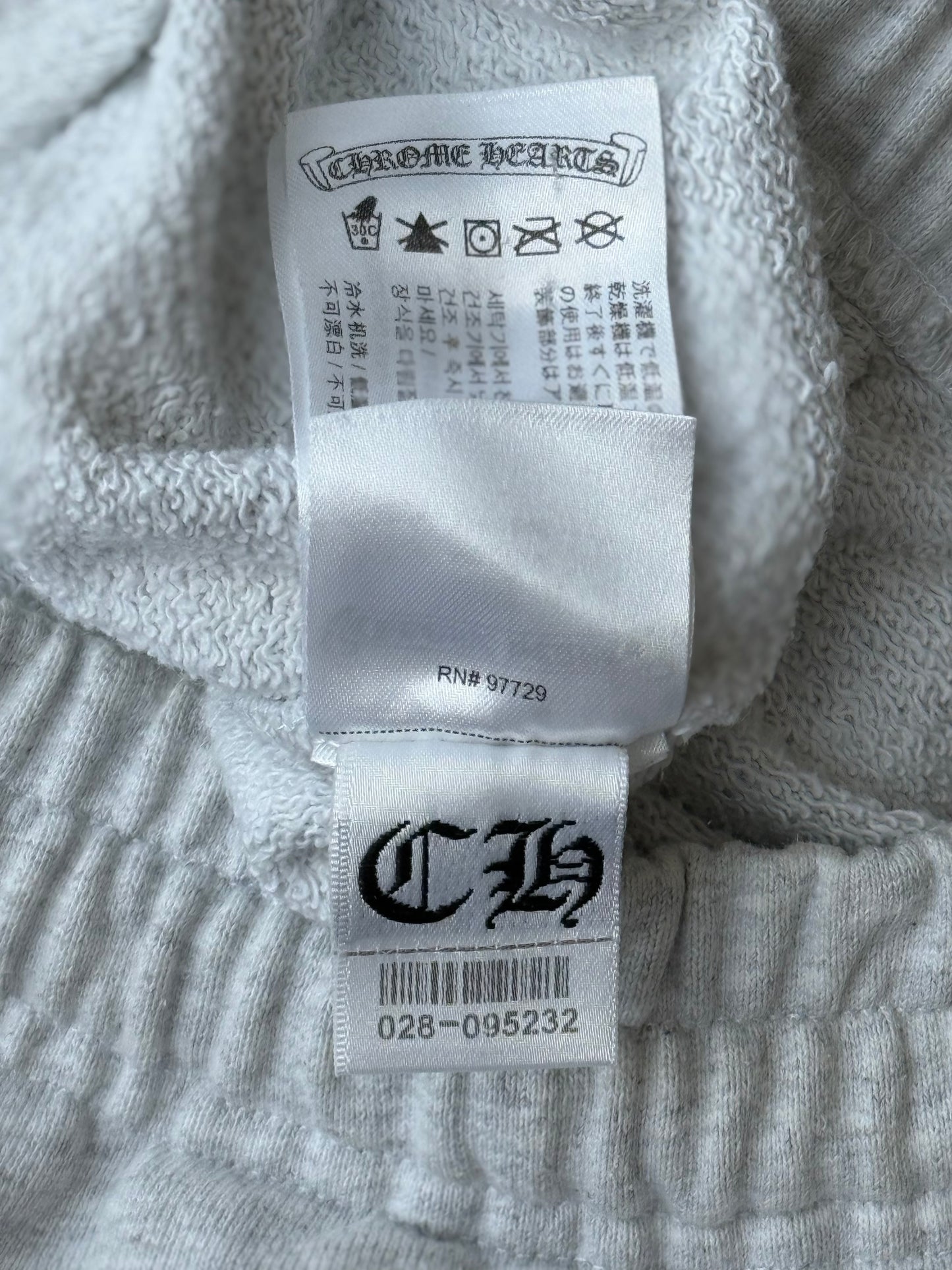 Chrome Hearts Matty Boy Grey Stay Fast Sweatpants