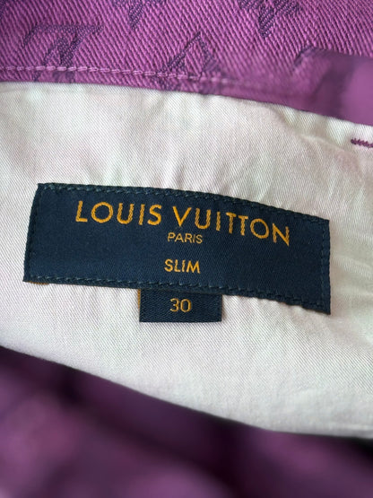 Louis Vuitton Purple Monogram Slim Jeans