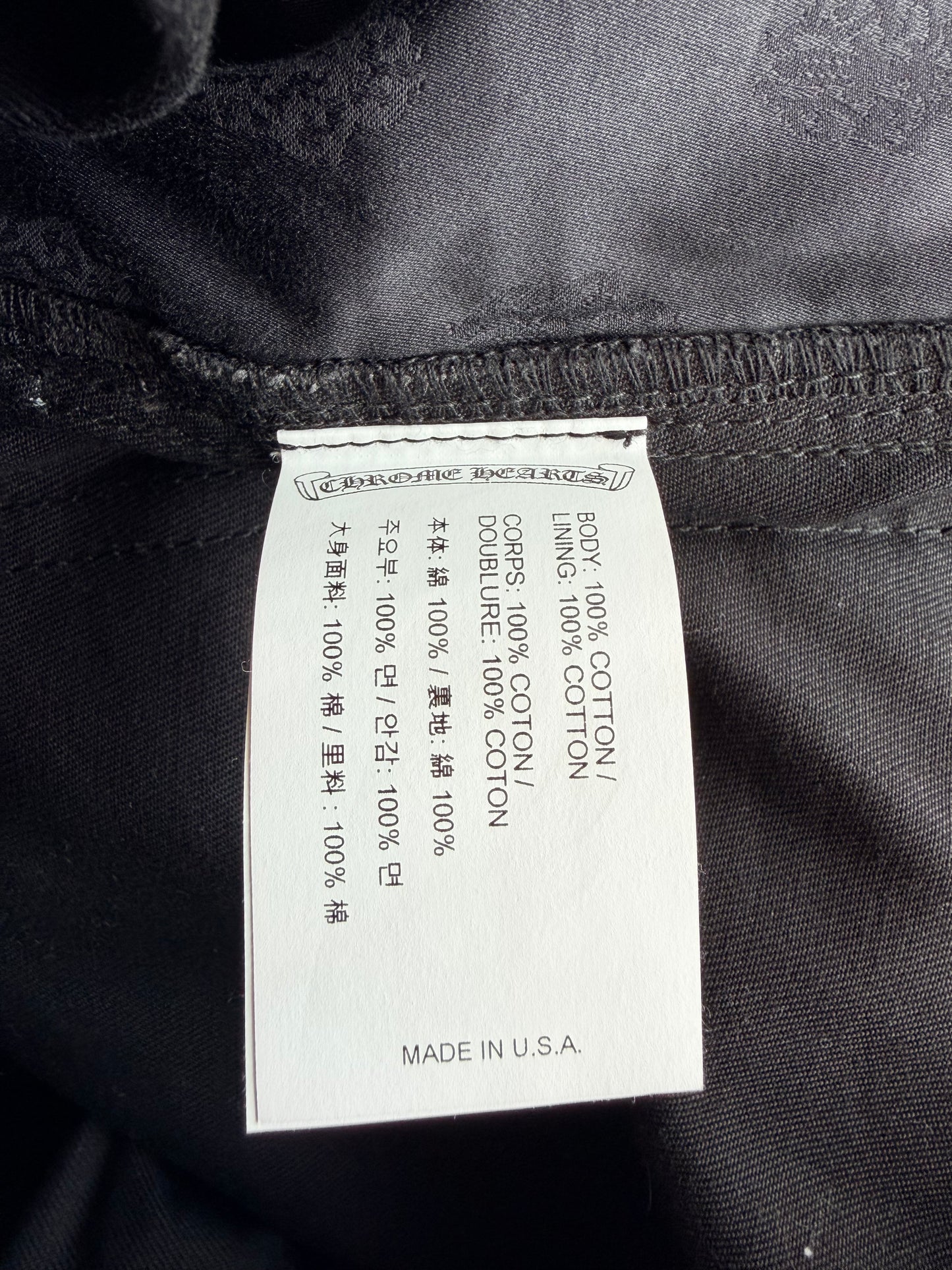Chrome Hearts Black Carpenter Shorts