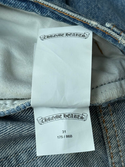 Chrome Hearts Levis Blue & Pink Cross Patch Jeans