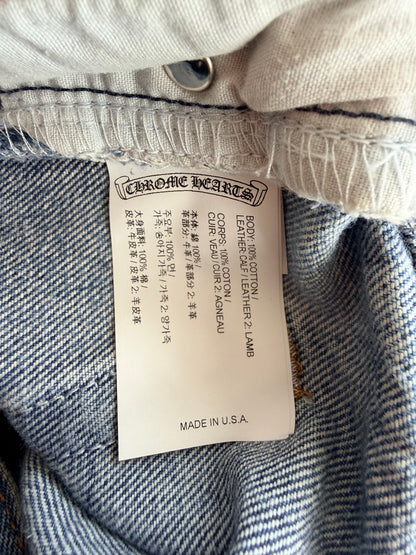Chrome Hearts Levis Blue & Multicolor Cross Patch Jeans