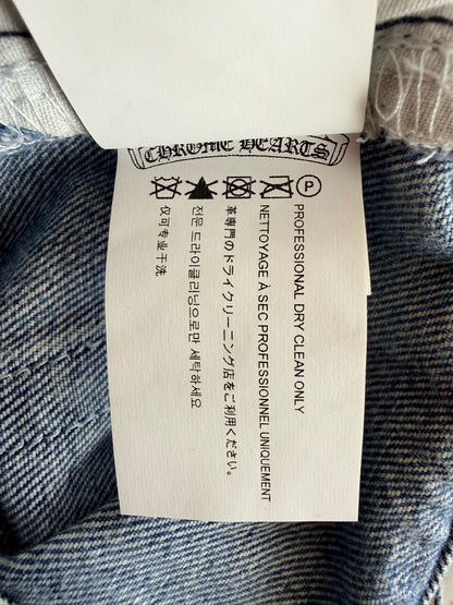 Chrome Hearts Levis Blue & Multicolor Cross Patch Jeans