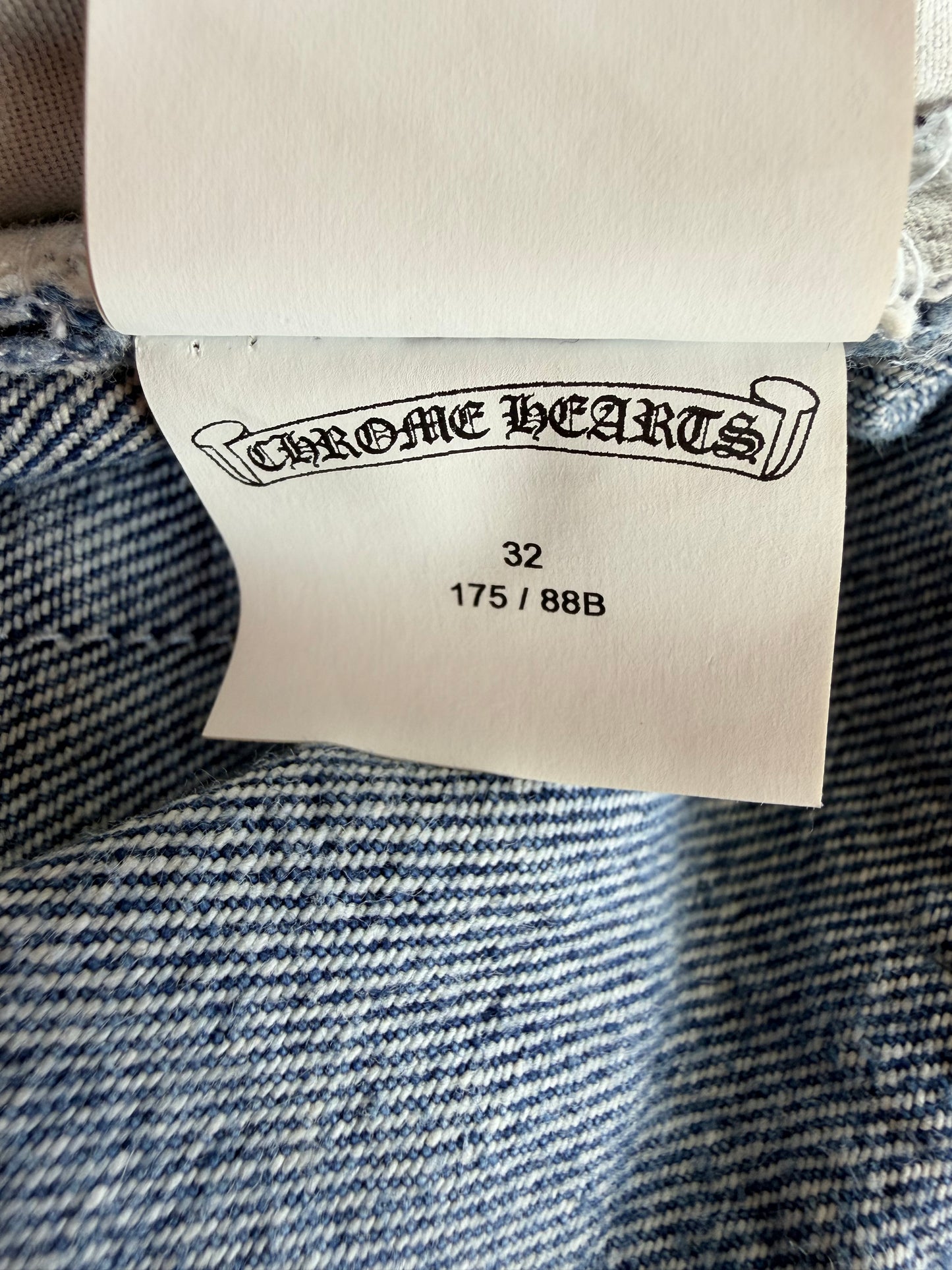 Chrome Hearts Levis Blue & Multicolor Cross Patch Jeans
