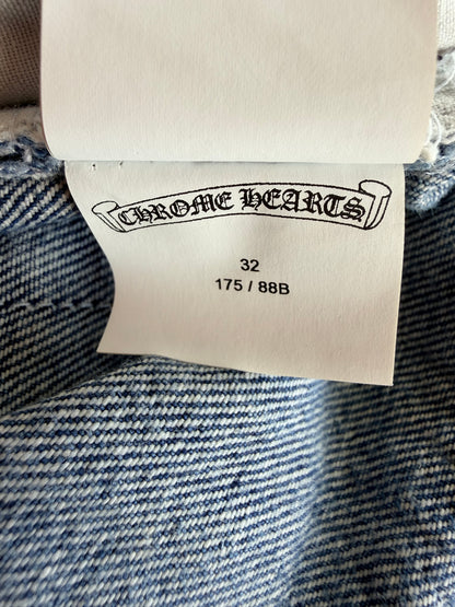 Chrome Hearts Levis Blue & Multicolor Cross Patch Jeans