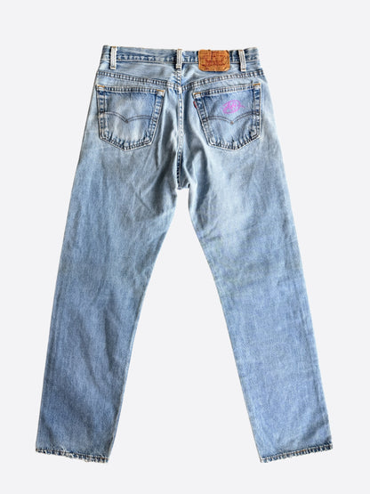 Matty Boy Blue & Multicolor Hand Painted Jeans
