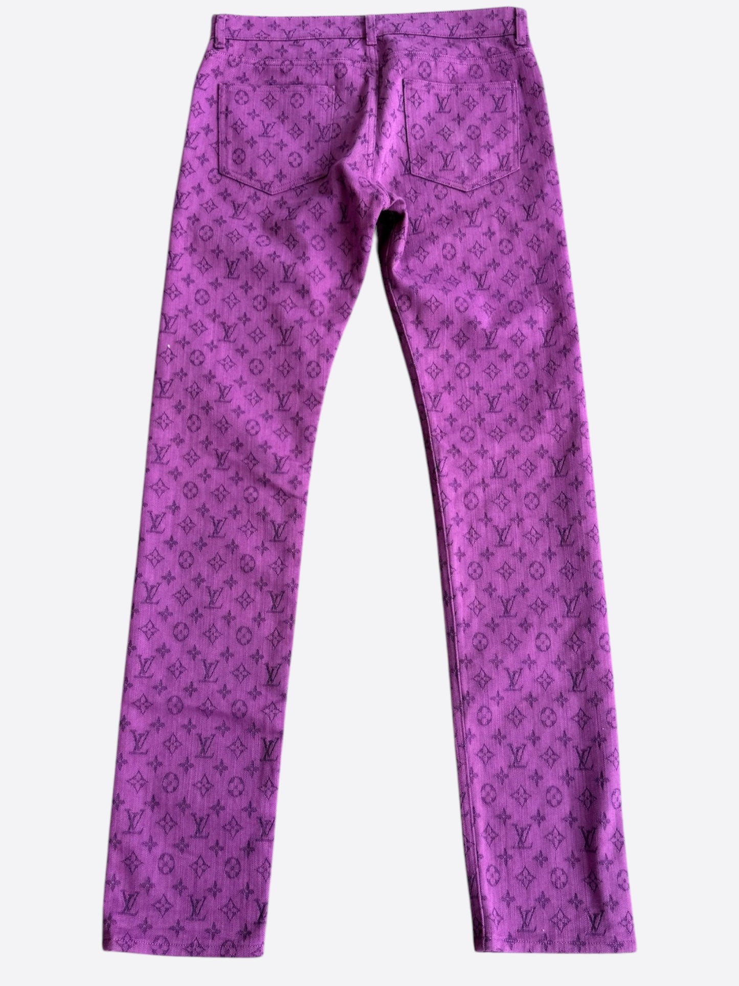 Louis Vuitton Purple Monogram Slim Jeans