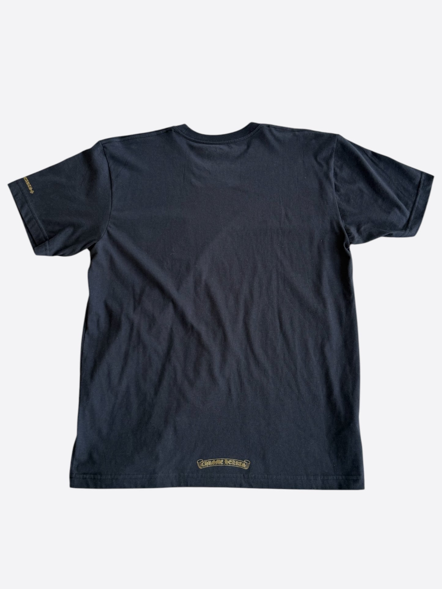 Chrome Hearts Black & Olive Neck Logo T-Shirt