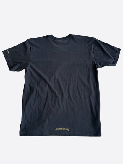 Chrome Hearts Black & Olive Neck Logo T-Shirt