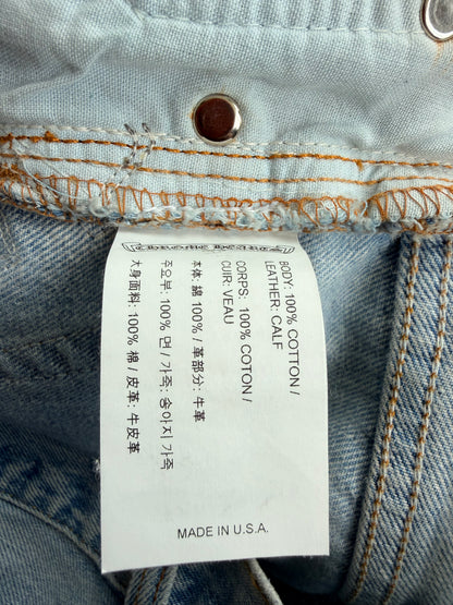 Chrome Hearts Levis Blue & Purple Cross Patch Jeans