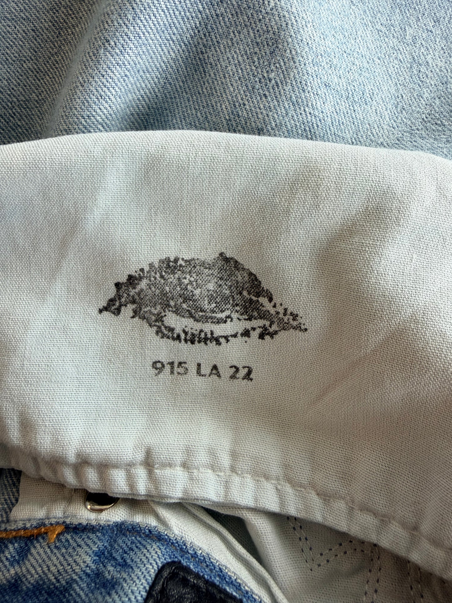 Chrome Hearts Levis Blue & Purple Cross Patch Jeans