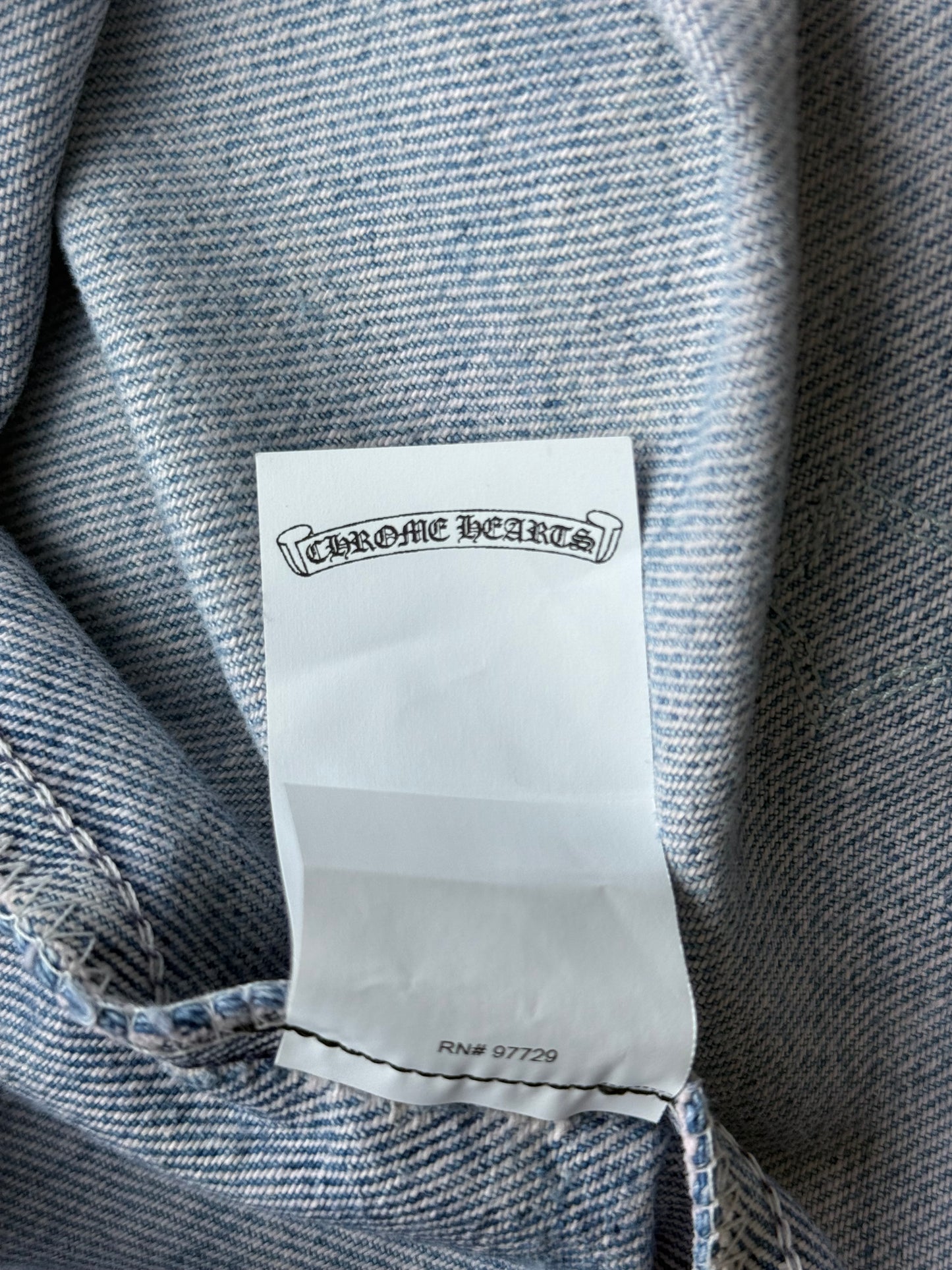 Chrome Hearts Levis Blue & Light Blue Cross Patch Jeans