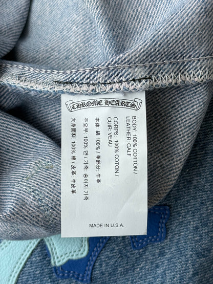 Chrome Hearts Levis Blue & Light Blue Cross Patch Jeans