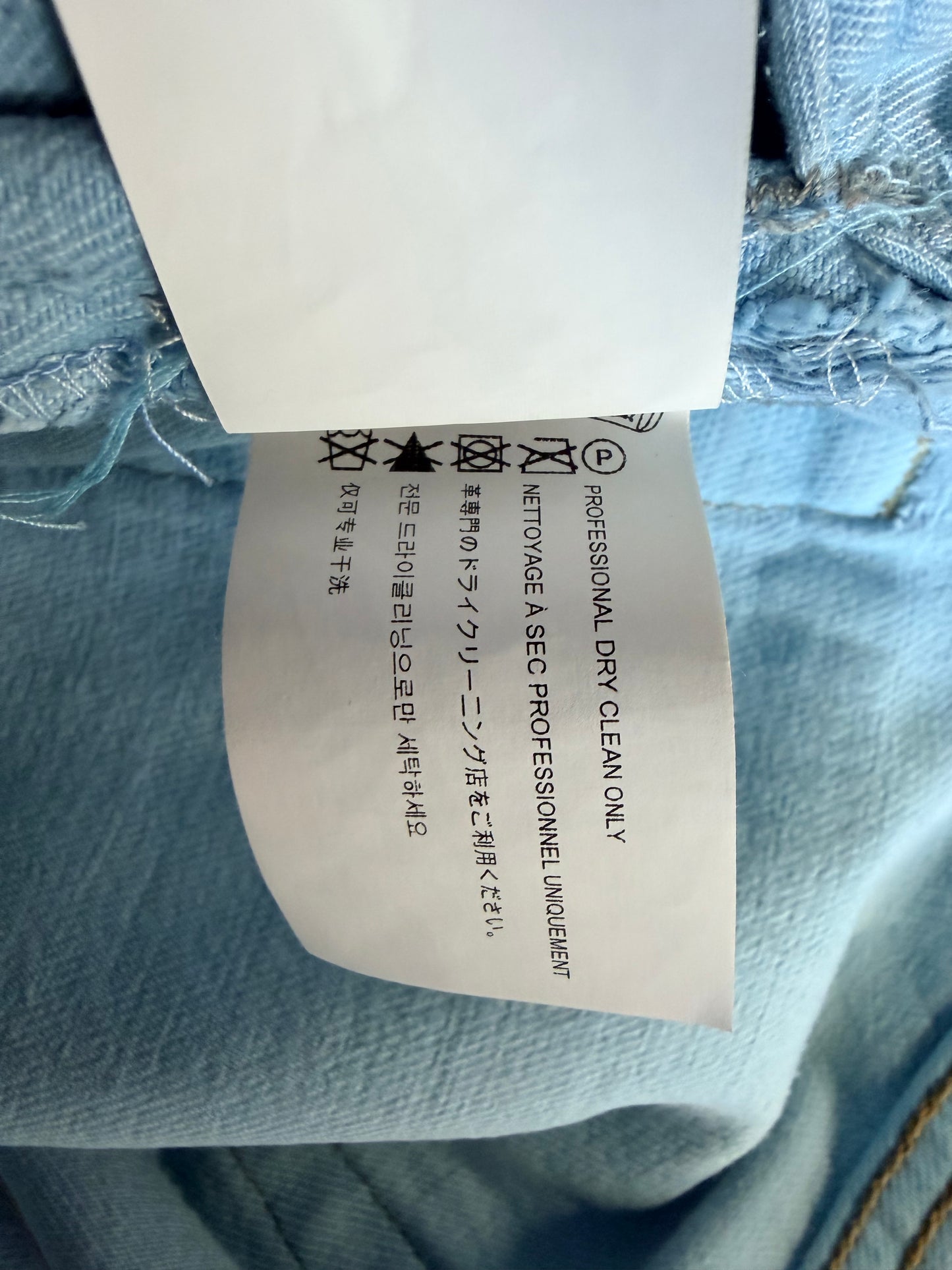 Chrome Hearts Drake Levis Blue Cross Patch Jeans