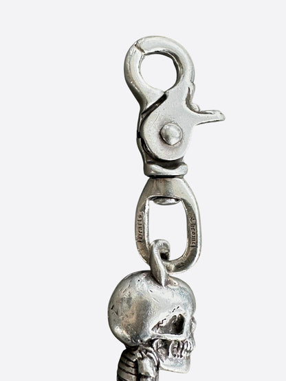 Chrome Hearts Silver Foti Skull Wallet Chain