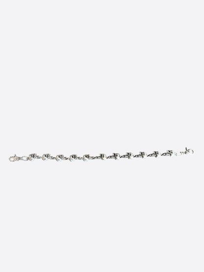 Chrome Hearts Silver Foti Skull Wallet Chain