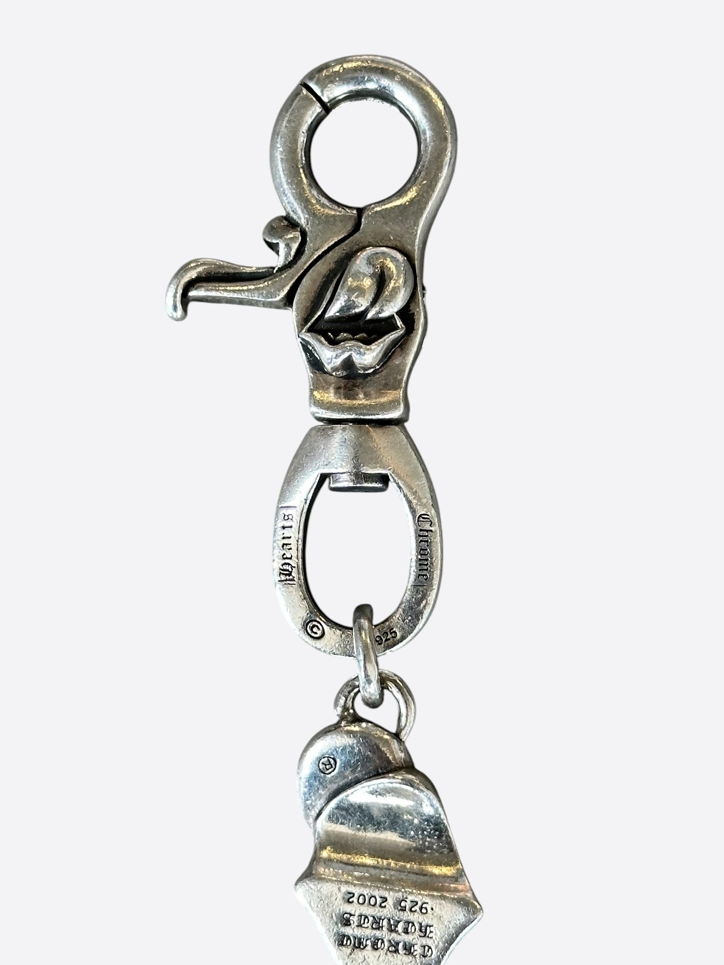 Chrome Hearts Rolling Stones Silver Wallet Chain