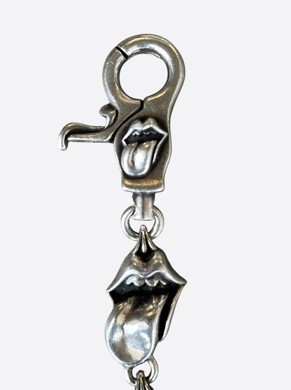 Chrome Hearts Rolling Stones Silver Wallet Chain