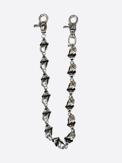 Chrome Hearts Rolling Stones Silver Wallet Chain