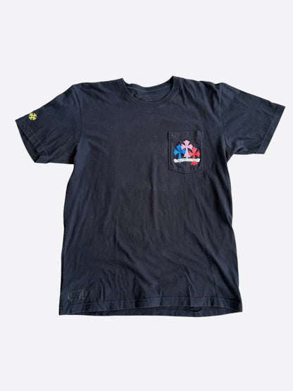 Chrome Hearts Black Multicolor Cross Logo T-Shirt