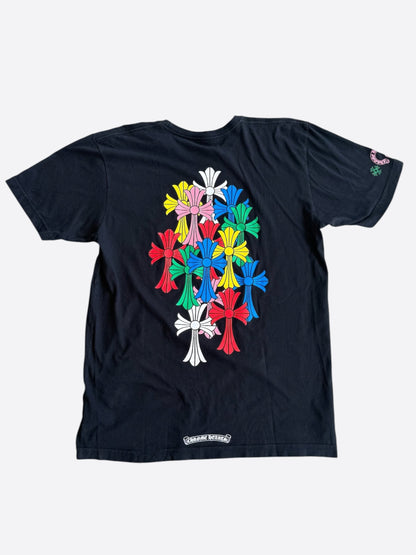 Chrome Hearts Black Multicolor Cross Logo T-Shirt