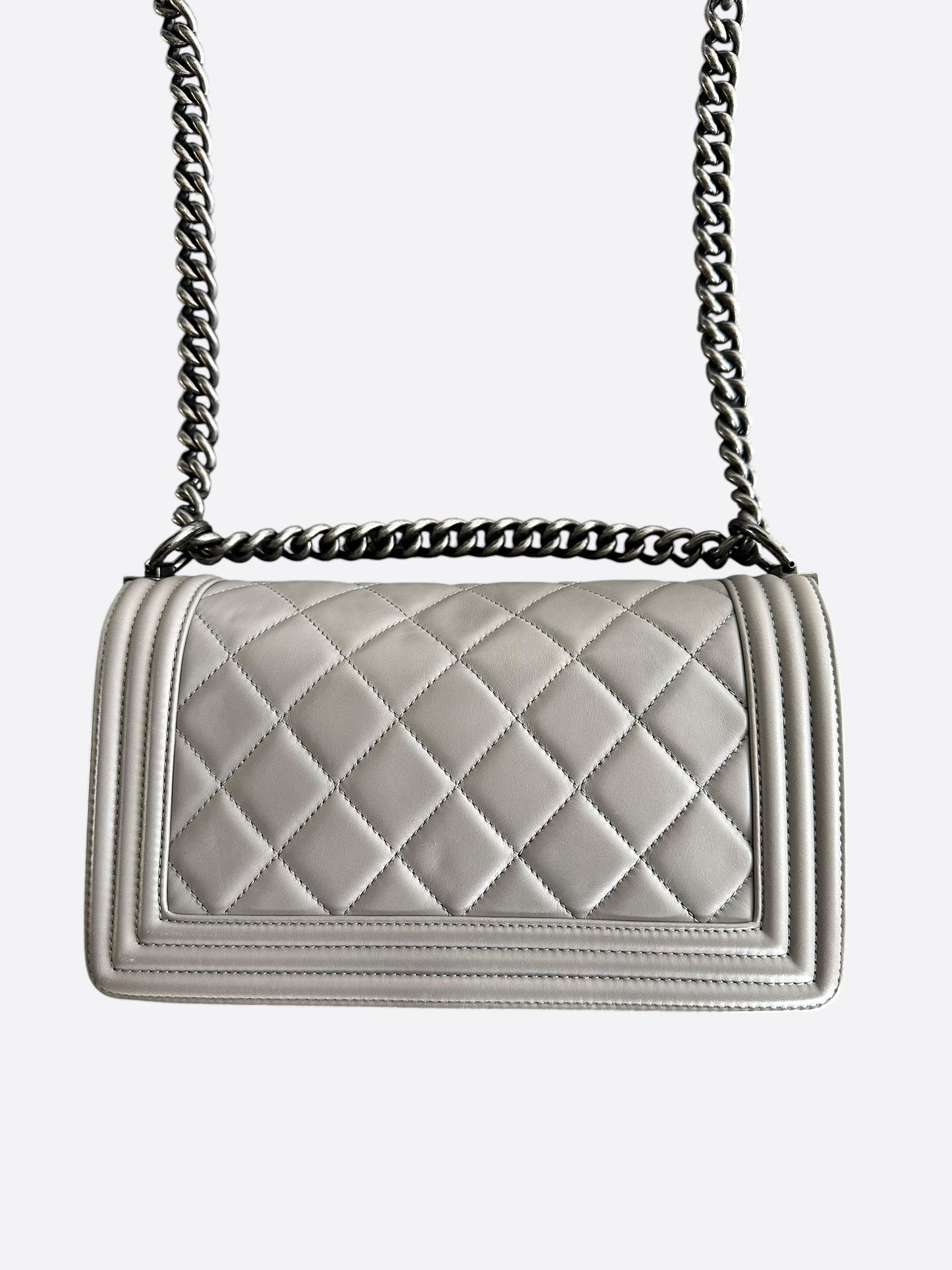 Chanel Beige Lambskin Small Boy Bag