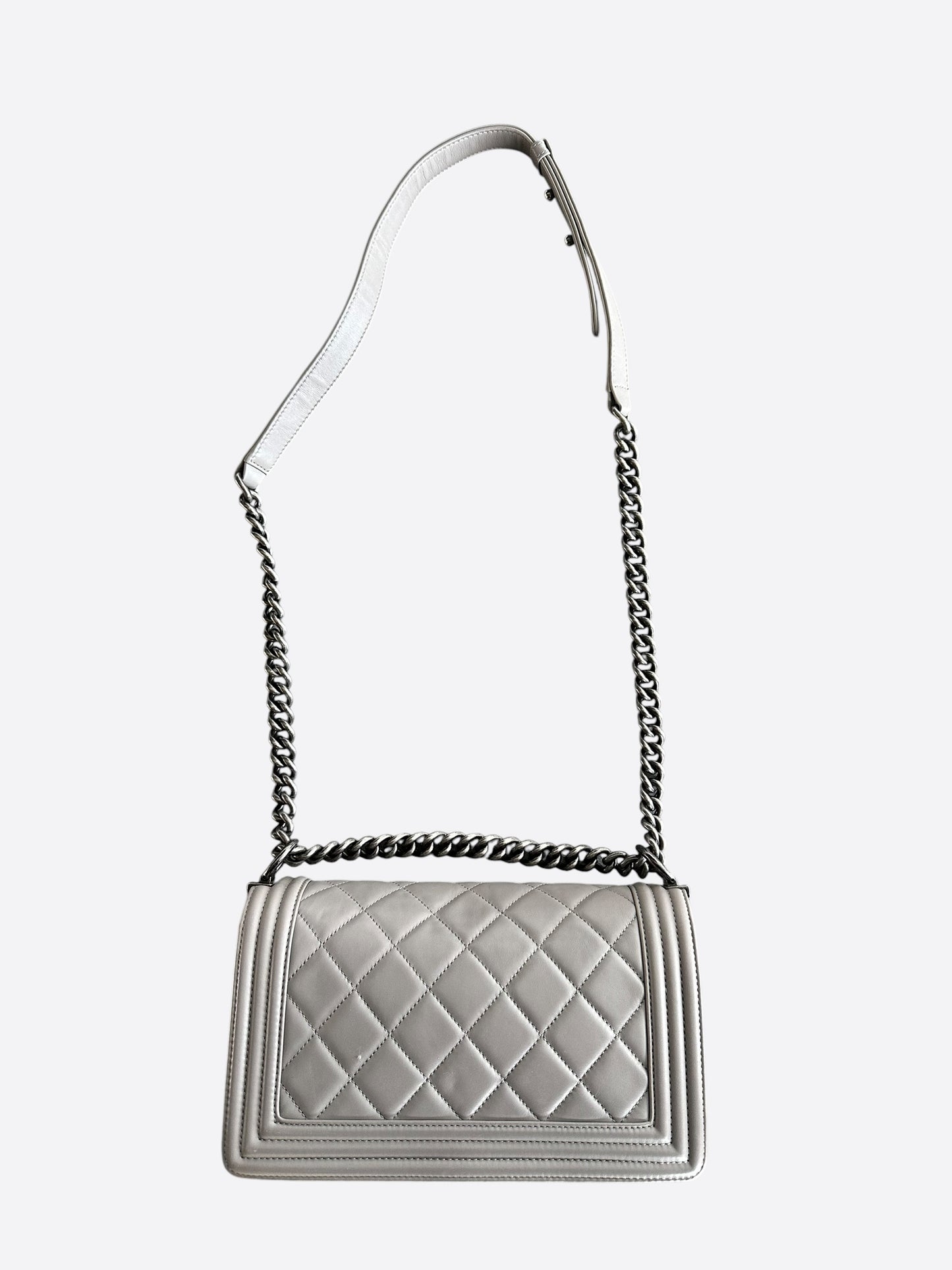 Chanel Beige Lambskin Small Boy Bag