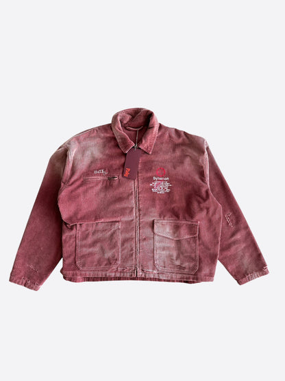 Paly Burgundy & White Synanon Cord Work Jacket