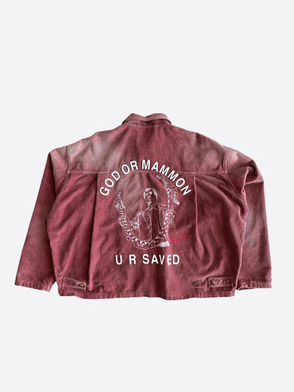 Paly Burgundy & White Synanon Cord Work Jacket
