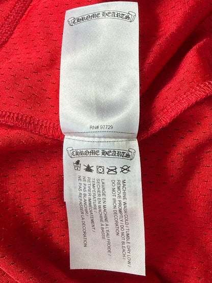 Chrome Hearts Matty Boy Red Form Mesh Jersey Longsleeve T-Shirt