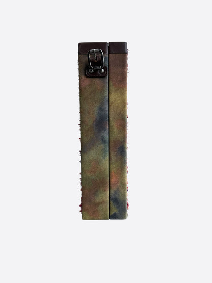 Chanel Khaki Green Graffiti On The Pavements Trunk Bag