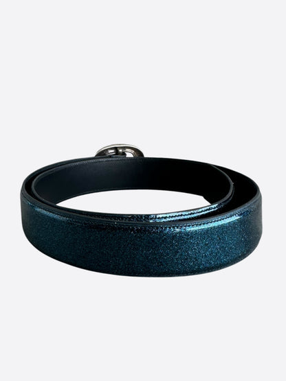 Chrome Hearts Blue Galaxy & Silver Gunslinger Belt