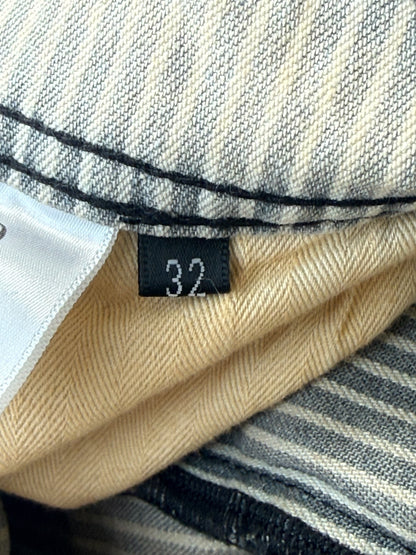 Enfants Riches Deprimes Hickory Pinstripe Shuji Distressed Carpenter Pants