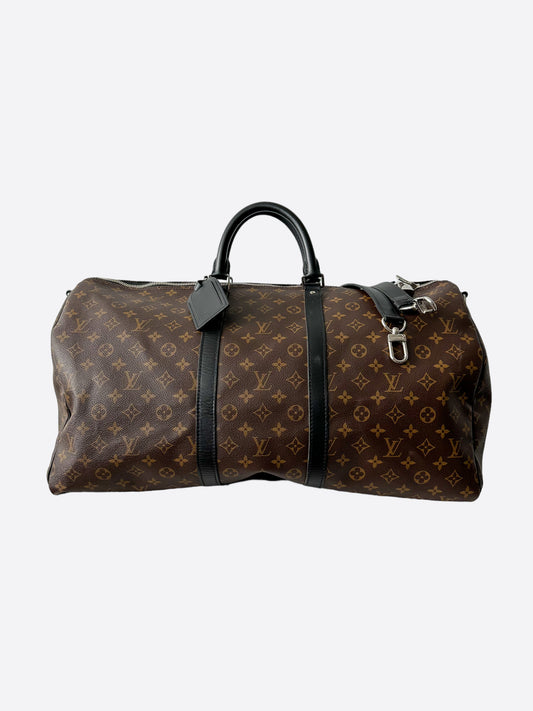 Louis Vuitton Brown Monogram Keepall 55