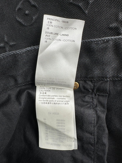 Louis Vuitton Black Monogram Carpenter Pants