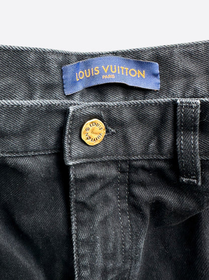 Louis Vuitton Black Monogram Carpenter Pants