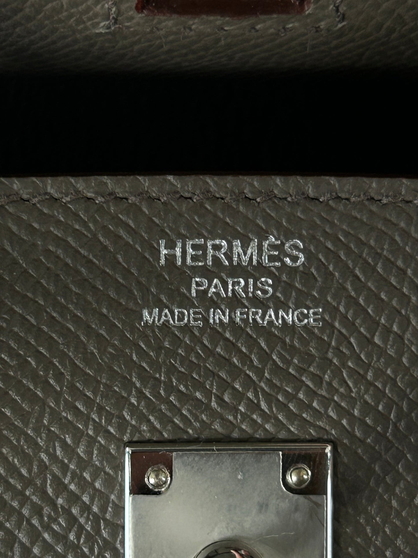 Hermes Gris Asphalte Epsom Birkin 25