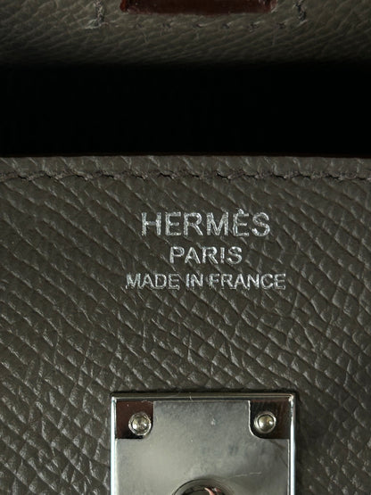 Hermes Gris Asphalte Epsom Birkin 25