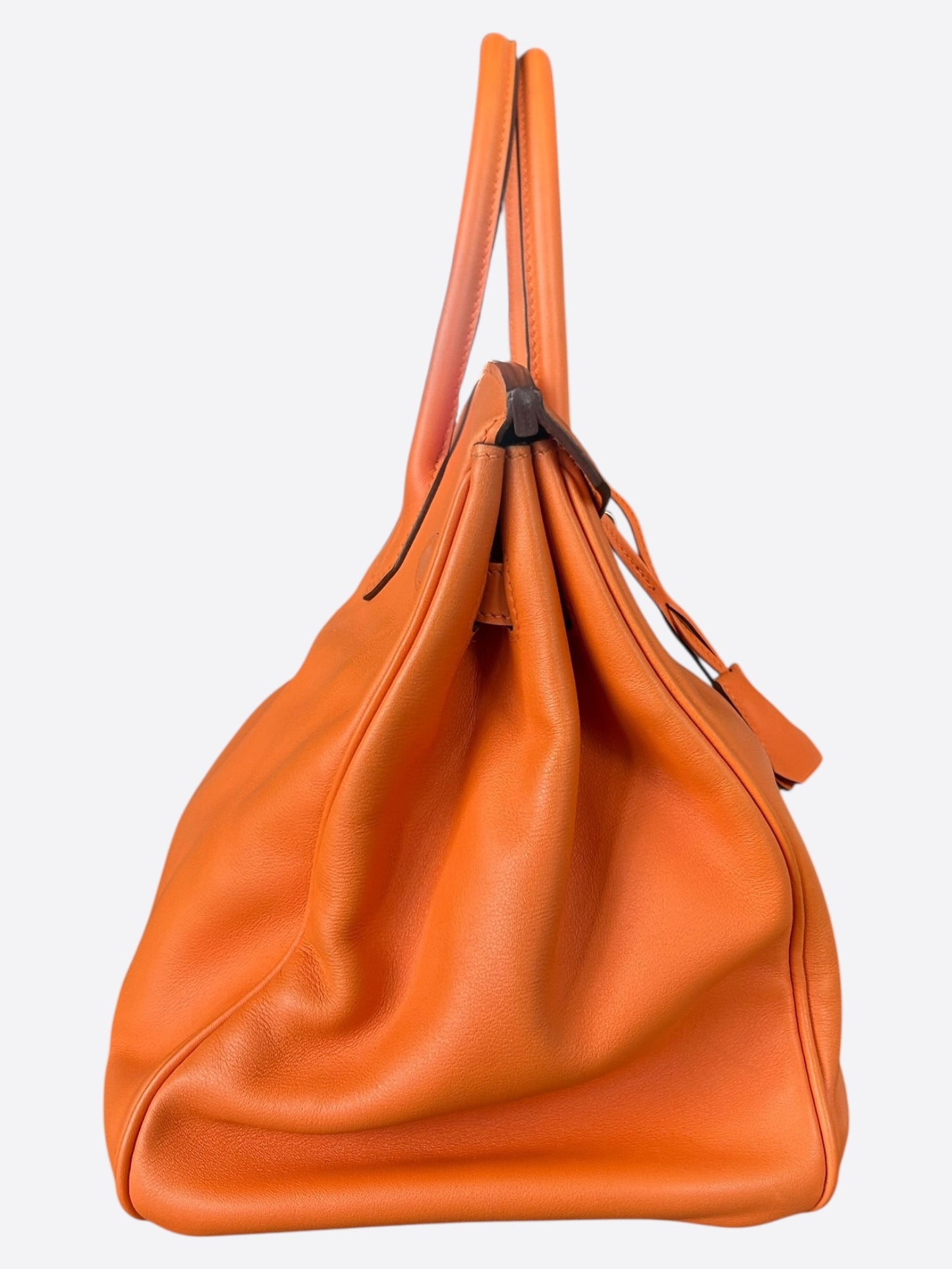 Hermes Orange Swift Birkin 35
