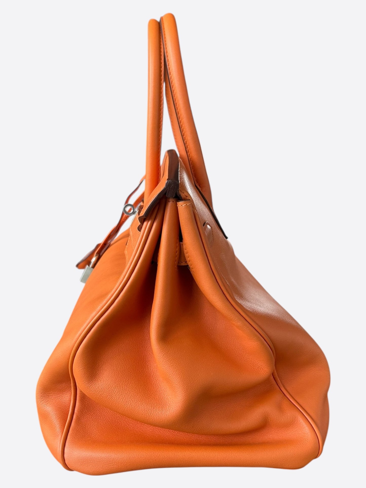 Hermes Orange Swift Birkin 35