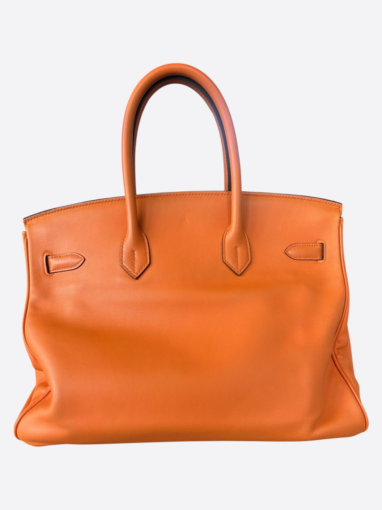 Hermes Orange Swift Birkin 35