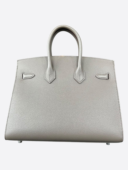 Hermes Gris Asphalte Epsom Birkin 25