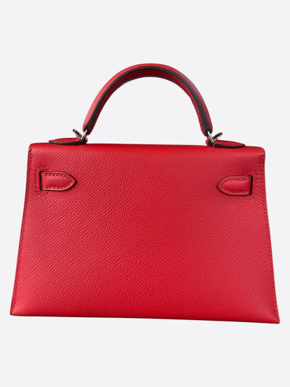 Hermès Rose Epsom Mini Kelly 20