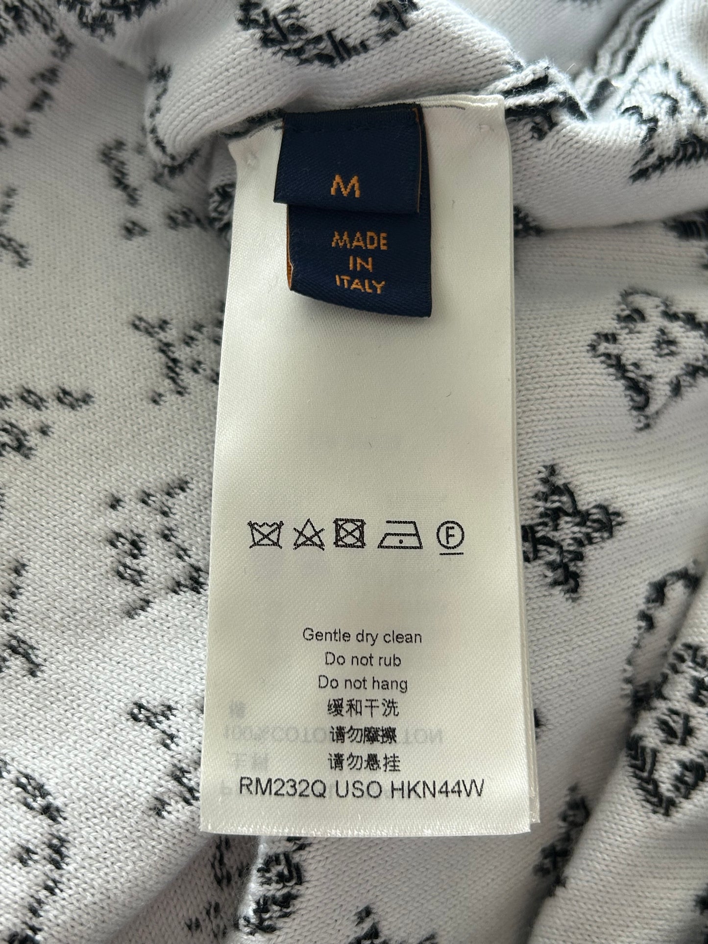 Louis Vuitton Black & White Monogram Gradient Sweater