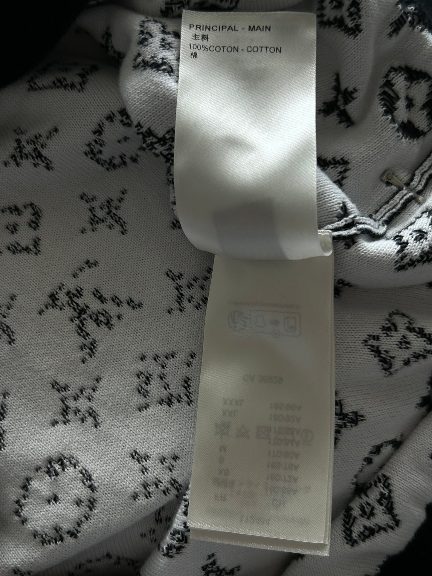 Louis Vuitton Black & White Monogram Gradient Sweater