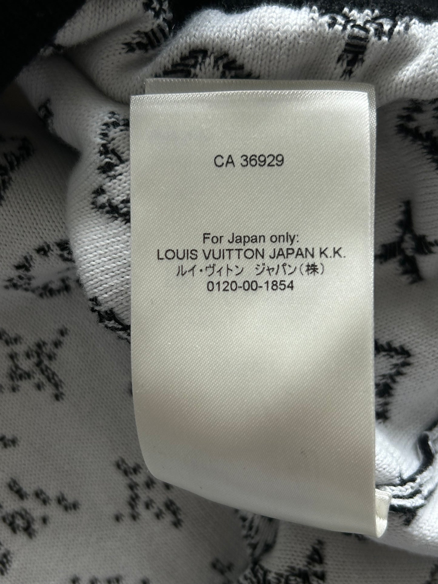 Louis Vuitton Black & White Monogram Gradient Sweater